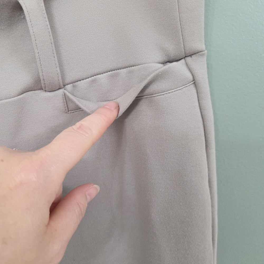 Fishers Finery Womens Tall Grey Pants Large Pullon Stretch Business Casual Comfy - Picture 4 of 11